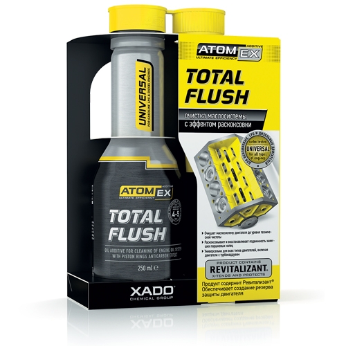 ATOMEX TOTAL FLUSH - SOLUTIE PENTRU SPALAT INTERIOR MOTORUL 250 ML Aditivi XADO